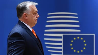 Le Premier ministre hongrois Viktor Orban à Bruxelles le 25 mars 2022. (Photo d'archive)