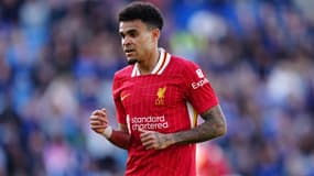 Luis Diaz avec Liverpool en avril 2025