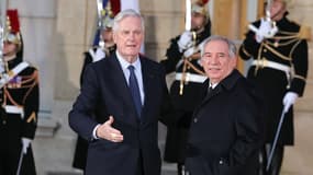 Michel Barnier et François Bayrou à Paris le 13 décembre 2024 