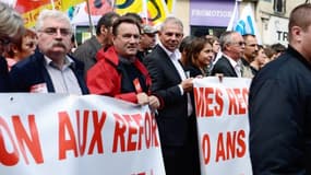 La manifestation parisienne menée par Thierry Lepaon (photo), le leader de la CGT, a rassemblé 15.000 personnes selon la police.