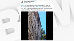 Deux frères ont sauvé un homme d'un feu d'appartement ce jeudi à Lyon.