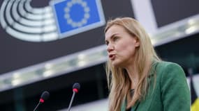 La commissaire européenne à l'Energie Kadri Simson au Parlement européen à Strasbourg, le 24 novembre 2021