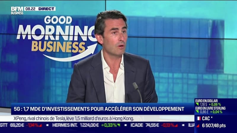 Thomas Reynaud (Directeur général du groupe Iliad): Le déploiement de la 5G "va très vite. Une technologie comme celle-ci met du temps à s'installer. Aujourd'hui, un peu plus de 5% de nos abonnés utilisent la 5G, c'était 0% il y a 6 mois"