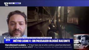 Métro bloqué à Paris: "Le degré d'information était très superficiel", un usager de la ligne 4 témoigne sur BFMTV