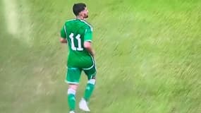 Houssem Aouar lors de sa première sélection avec l'Algérie, le 18 juin 2023