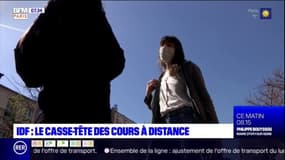 Ile-de-France: le casse-tête des cours à distance