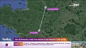 Des téléphones livrés par drone d'une prison à une autre