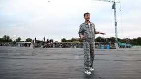 Thomas Jolly, en marge des répétitions de la cérémonie de clôture des Jeux olympiques de Paris, le 3 juillet 2024