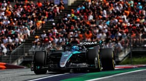 George Russell lors du GP d'Autriche, le 30 juin 2024.