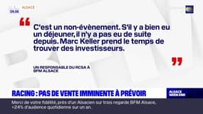 Racing Club de Strasbourg: les responsables assurent qu'il n'y a pas de vente immédiate à prévoir