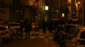 Les lieux de l'attaque au couteau à Paris, le 12 mai 2018