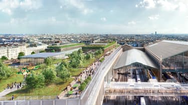 Un grand jardin sera créé sur le toit de la nouvelle aile de la gare du Nord