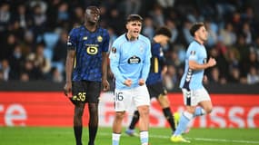 Ligue Europa - Celta Vigo-Lille (2-1), le 22 janvier 2026 - Soriba Diaoune et Miguel Roman