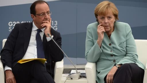 François Hollande et Angela Merkel, lors du dernier sommet du G20, en Russie.