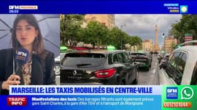 Marseille : les taxis mobilisés en centre-ville
