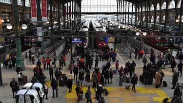La grève reconductible a été votée par des cheminots de la gare du Nord. (image d'illustration)