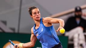 Loïs Boisson, lors de sa demi-finale face à Coco Gauff, le 4 juin 2025