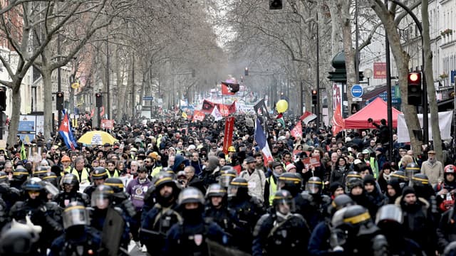 La manifestation à Paris, le 11 janvier 2020