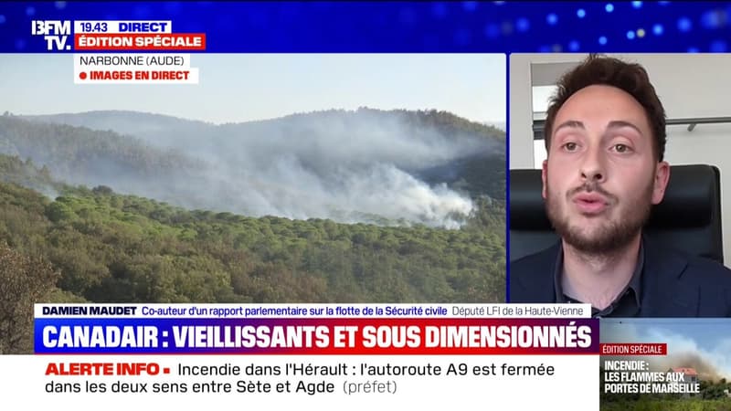 "Les appareils ne sont pas adaptés": Damien Maudet, député LFI, dénonce des aéronefs trop vieux pour lutter contre les incendies thumbnail