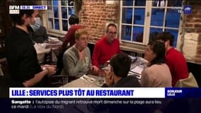Lille: des services plus tôt au restaurant