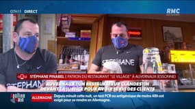 Dénoncé par un voisin, ce restaurateur devant la justice ce mardi pour avoir servi des clients dans son établissement. Il témoigne sur RMC