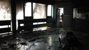 Plusieurs salles, dont l'une de classe, ont été ravagées par l'incendie criminel. 