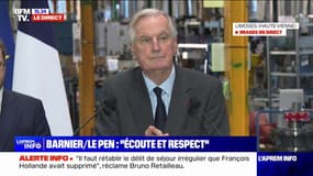 Michel Barnier à propos de l'objectif de déficit en 2025: "Nous serons autour de 5%" du PIB