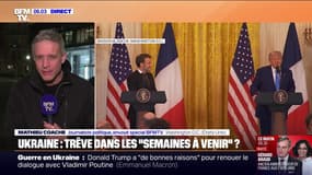 Emmanuel Macron à Washington: une trêve est-elle possible dans "les semaines à venir" en Ukraine?