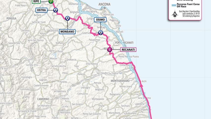 Le parcours de la 12e étape du Giro