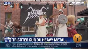 Tricoter sur du Heavy metal, c'est devenu un concours mondial en Finlande