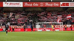 Les supporters de Brest au stade Francis-le-Blé, 3 décembre 2023