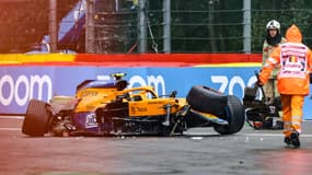 Lando Norris victime d'un crash impressionnant