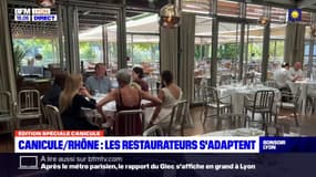 Canicule dans le Rhône : les restaurateurs s'adaptent