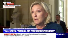 Mort de Nahel: "Rien ne justifie des explosions de violence", pour Marine Le Pen (RN)