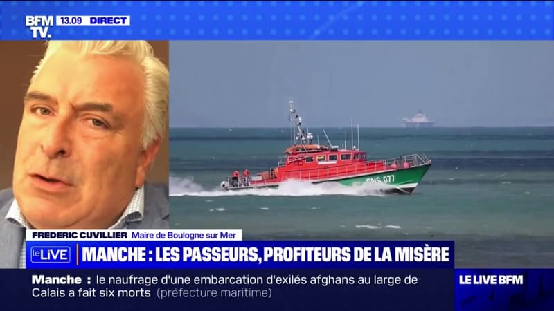 Frédéric Cuvillier, maire DVG de Boulogne-sur-mer sur la crise migratoire dans la Manche: 