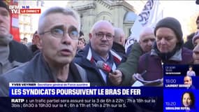 Pour Yves Veyrier (FO), c'est grâce à la mobilisation "qu'on peut se faire entendre du gouvernement"