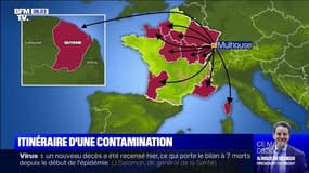 Quel est l'itinéraire du coronavirus en France?
