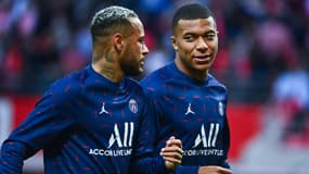 Neymar et Kylian Mbappé sous le maillot du PSG.