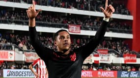 Vitor Roque avec l'Athletico Paranaense, le 11 août 2022.