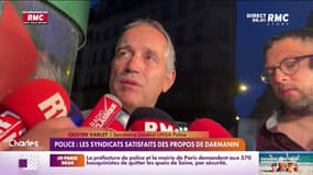Protestation policière: les syndicats satisfaits après leur rencontre avec Gérald Darmanin