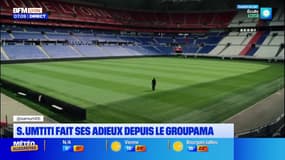 Samuel Umtiti annonce la fin de sa carrière depuis le Groupama Stadium 