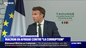 Emmanuel Macron en Afrique: "On doit aider à réguler les sujets de corruption qui sont un fléau pour le continent africain"