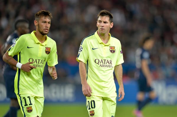 Neymar et Messi en septembre 2014 avec Barcelone