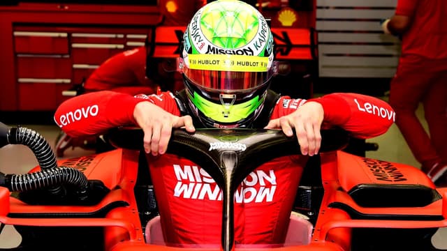 Mick Schumacher, au volant de Ferrari