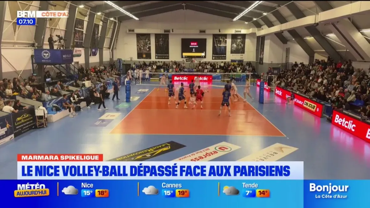 Le Nice Volley Ball dépassé face aux parisiens
