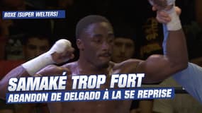 Boxe (Super Welters) :  La victoire de la pépite Bakary Samaké par abandon de Delgado à la 5e reprise 