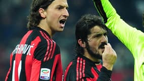 Gennaro Gattuso et Zlatan Ibrahimovic