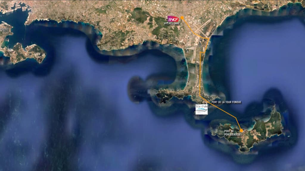 Plan d'accès Porquerolles