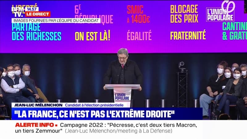 Jean-Luc Mélenchon : "Je veux débattre avec Valérie Pécresse"
