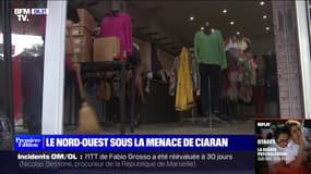 Les commerçants du nord-ouest de la France anticipent et se préparent à la tempête Ciaran